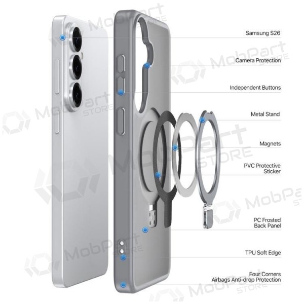Samsung Galaxy S26+ hoesje - Dux Ducis Yind MagSafe (grijs)