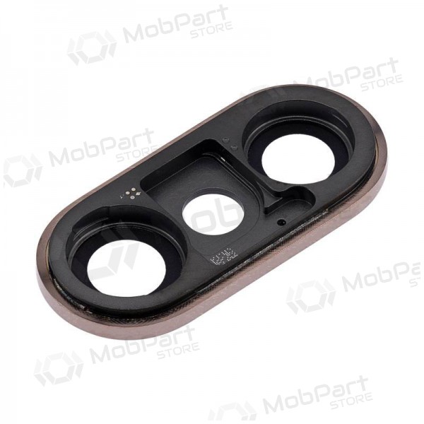 Apple iPhone XS / XS Max cameraglas (goud) (met frame)