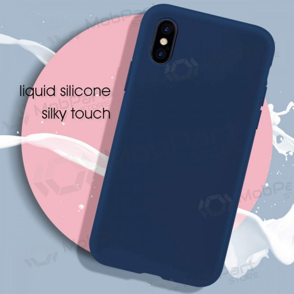 Apple iPhone 13 Pro Max hoesje - Liquid Silicone - 1.5mm (donkerblauw)