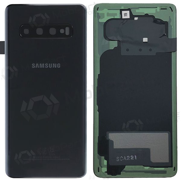 Samsung G973 Galaxy S10 achterkant zwart (Prism Black) (gebruikt grade B, origineel)