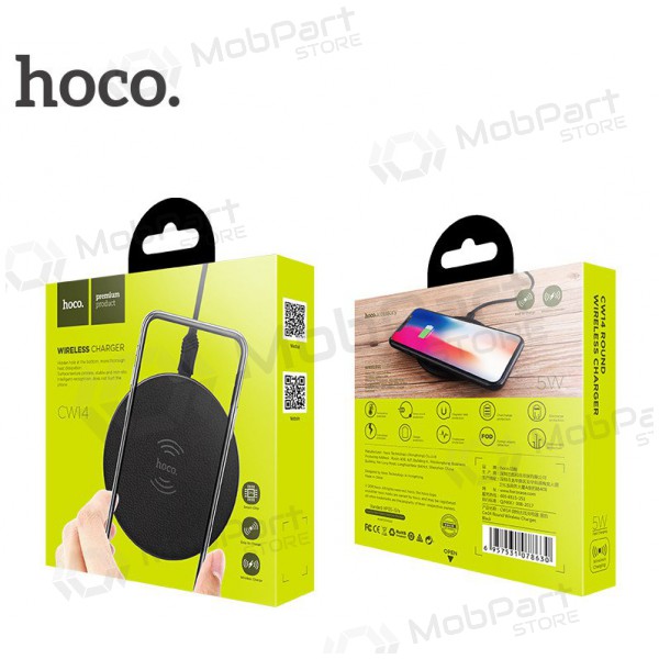 Draadloze oplader Hoco CW14 (5W) (zwart)