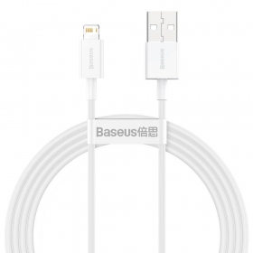 USB-kabel Baseus Superior Lightning 2.4A 1.5m (wit) CALYS-B02