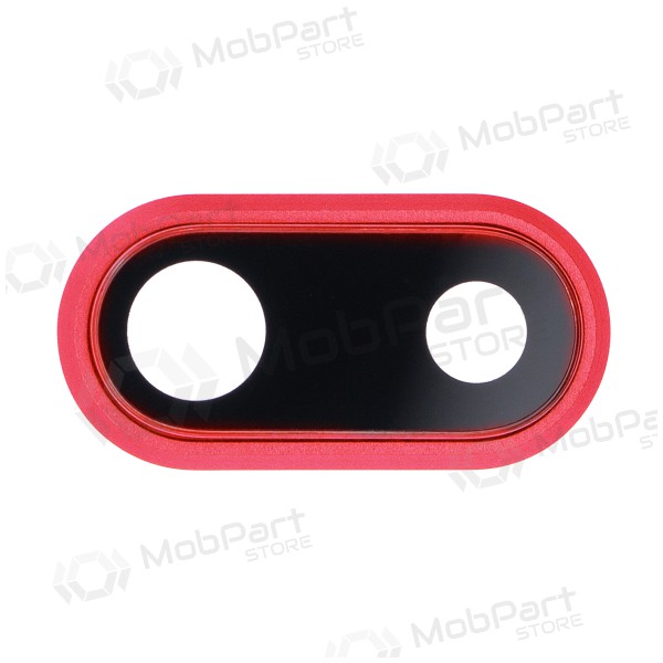 Apple iPhone 8 Plus cameraglas (rood) (met frame)