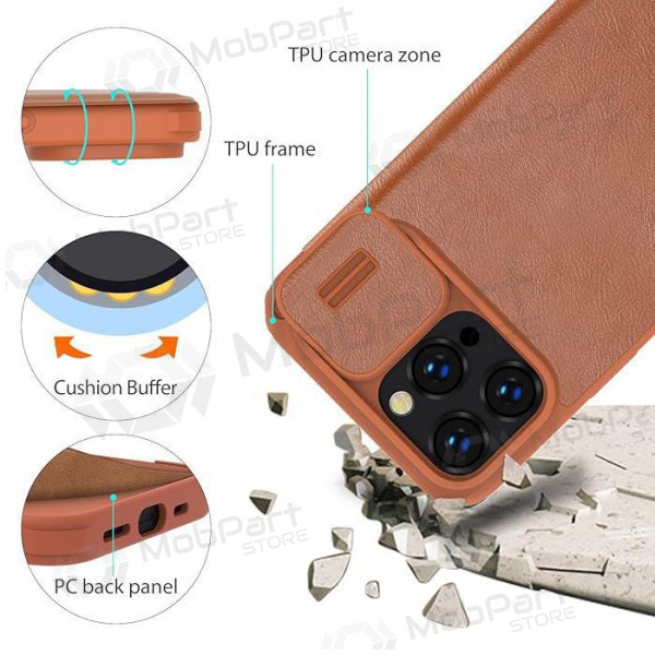 Apple iPhone 14 Pro hoesje - Nillkin Leather (bruin)
