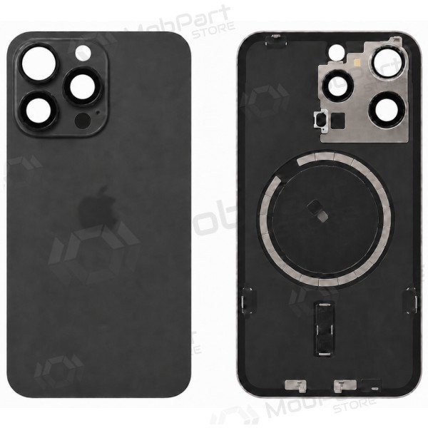 Apple iPhone 15 Pro Max achterkant (zwart) (Premium)