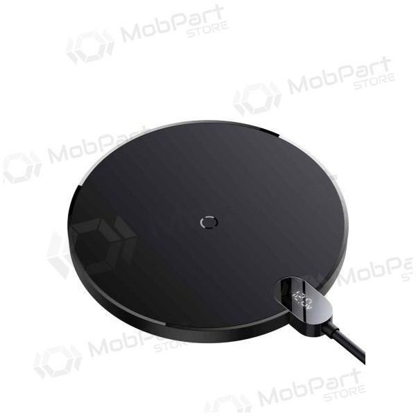 Draadloze oplader Baseus Digitale LED-display Gen2 15W CCED000001 (zwart)