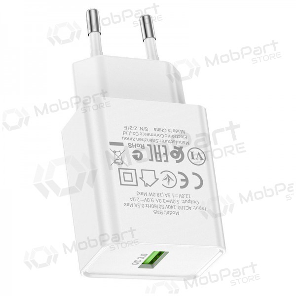Lader Borofone BN5 QC 3.0 18W (wit)