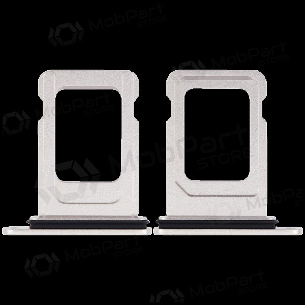 - Apple iPhone 14, 14 Plus SIM-kaarthouder (wit)