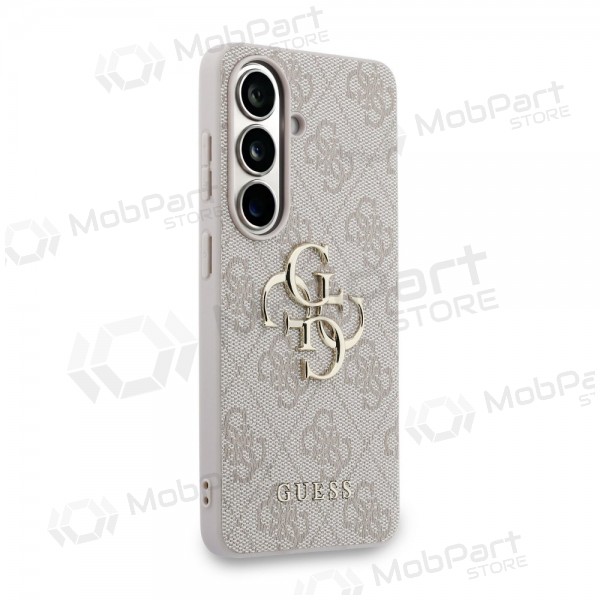 Samsung Galaxy S26 hoesje - Guess PU 4G Metal Logo (roze)
