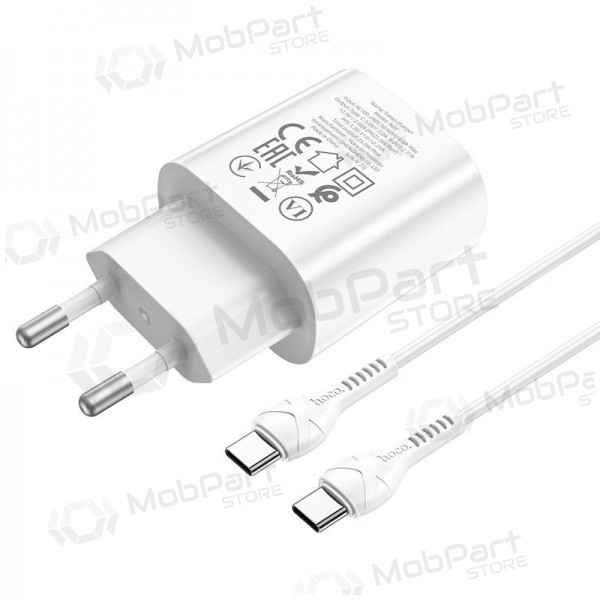 Lader buitinis Hoco N22 Jetta PD25W + Type-C wit