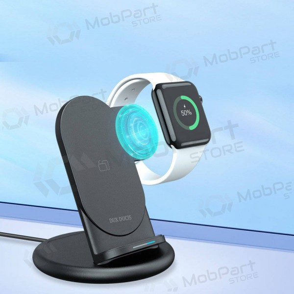 Lader draadloze Dux Ducis C7 3in1 Phone, Apple Watch, Airpods 15W (zwart)