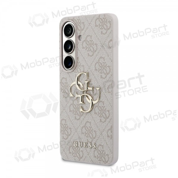 Samsung Galaxy S26 hoesje - Guess PU 4G Metal Logo (roze)