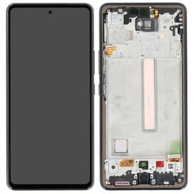 Samsung Galaxy A53 scherm (zwart) (met frame) (refurbished)