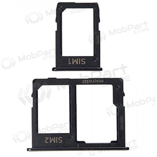 Samsung J415 Galaxy J4+ 2018 SIM-kaarthouder (2stuks) (zwart)