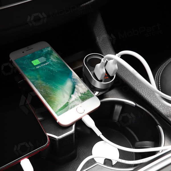 Lader automobilinis Hoco Z29 x 2 USB (3.1A) (zwart)