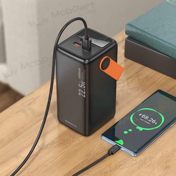 Externe batterij Power Bank Borofone BJ66B 22.5W+PD20W 60000mAh zwart