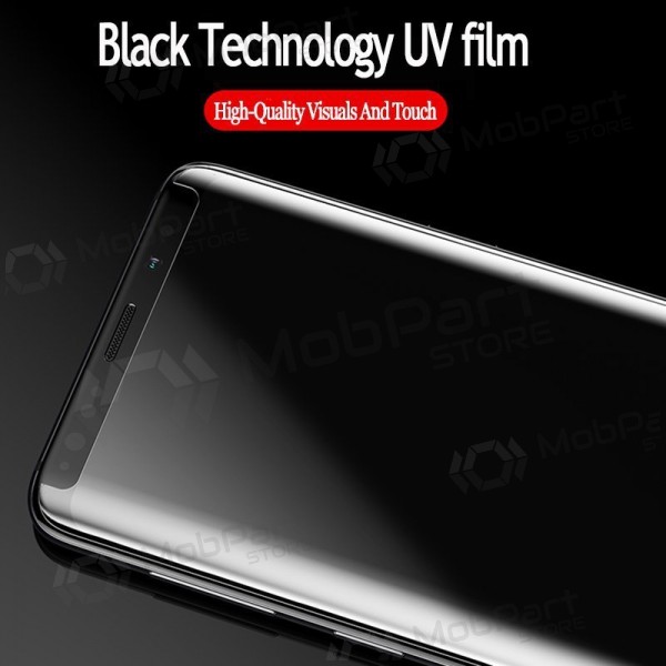LCD apsauginis stikliukas Nano Optics 5D UV Glue Samsung S928 S24 Ultra lenktas clear