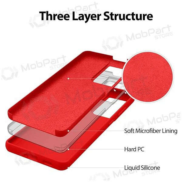 Samsung Galaxy S25 hoesje Mercury - Silicone Case (rood)