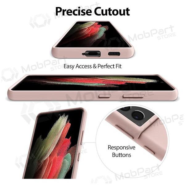 Samsung Galaxy A55 hoesje Mercury - Silicone Case (roze zand)