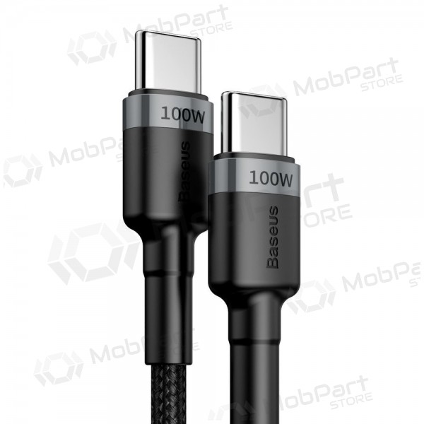 USB-C kabel Baseus Cafule CATKLF-ALG1 USB-C naar USB-C 2 m 100 W zwart