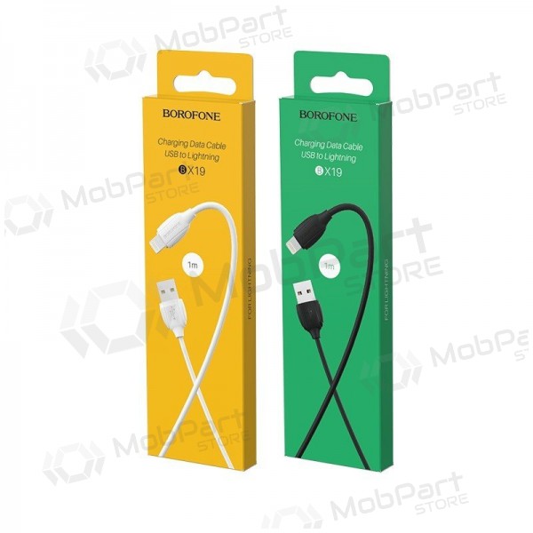 Lightning-kabel Borofone BX19 USB-A naar Lightning 1 m wit