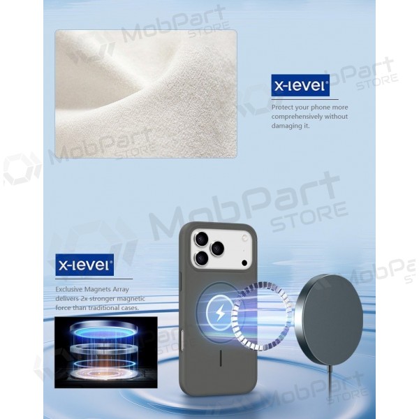 Samsung Galaxy S26 Ultra hoesje - X-Level Fluid Skin MagSafe (zwart)