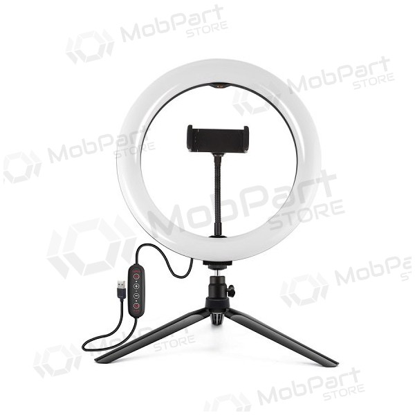 LED ringlamp 26cm, met statief 8.3cm, USB