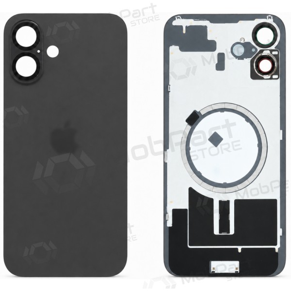 Apple iPhone 16 achterkant (zwart) (Premium)