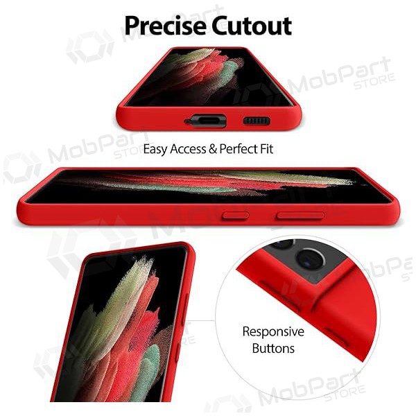 Samsung Galaxy S25 hoesje Mercury - Silicone Case (rood)