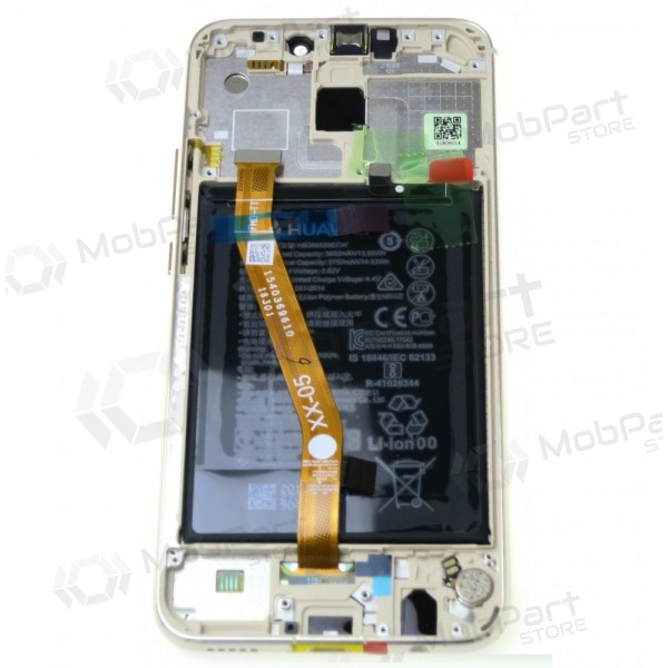 Huawei Mate 20 Lite scherm (gouden) (met een frame en batterij) (service pack) (origineel)