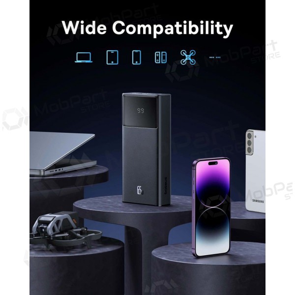 Externe batterij Power Bank Baseus StarLord 65W 20000mAh zwart P10022906113-00