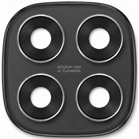 Xiaomi Redmi Note 14 Pro 4G cameralens met frame (zwart)