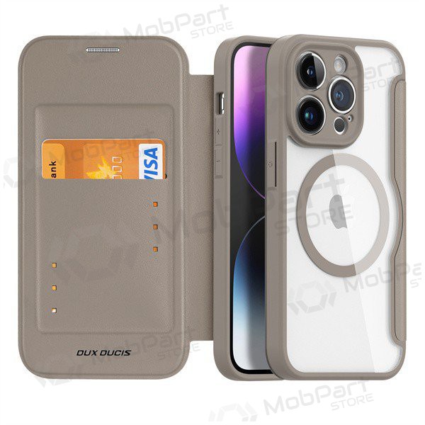 Apple iPhone 14 Pro hoesje - Dux Ducis Skin X Pro (bruin)
