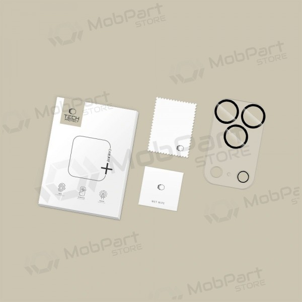 Apple iPhone 17 Pro beschermend gehard glas voor camera - Tech-Protect Cam Fit+ (transparant)