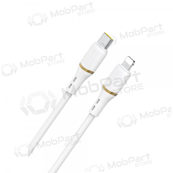 Lightning kabel Dudao L25X USB-C naar Lightning 1 m 30 W wit