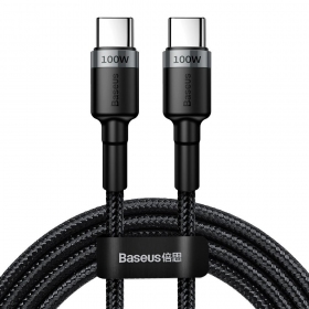 USB-C kabel Baseus Cafule CATKLF-ALG1 USB-C naar USB-C 2 m 100 W zwart