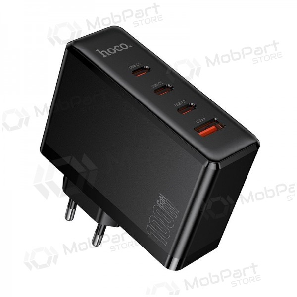 Telefoonoplader Hoco N85 100 W 3x USB-C + USB-A zwart