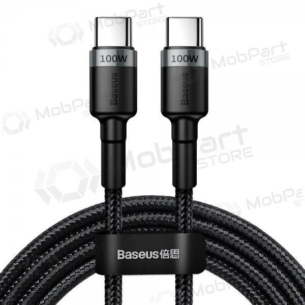 USB-C kabel Baseus Cafule CATKLF-ALG1 USB-C naar USB-C 2 m 100 W zwart