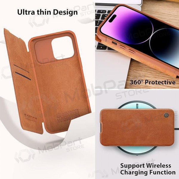 Apple iPhone 14 hoesje -Nillkin Leather- (bruin)