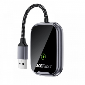 CarPlay adapter Acefast QC1 draadloze Android Auto zwart