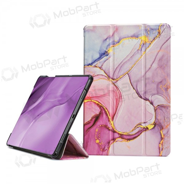 Samsung Galaxy Tab A9+, Tab A11+ hoesje -Smart Leather- (marble)