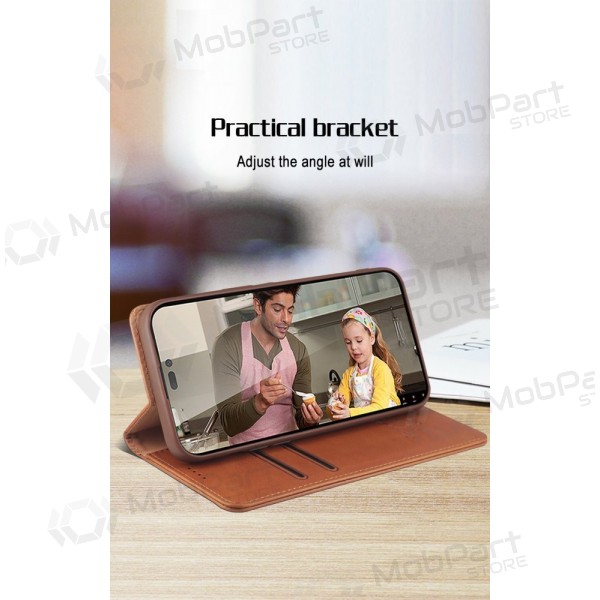 Hoesje HDD Magnetic Wallet Case Samsung S901 S22 5G bruin