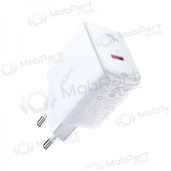 Lader buitinis Acefast A1 PD20W USB-C wit