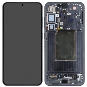 Samsung Galaxy S25+ scherm (zwart) (met frame) (geassembleerd service pack)