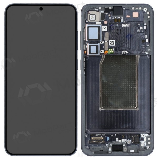 Samsung Galaxy S25+ scherm (zwart) (met frame) (geassembleerd service pack)