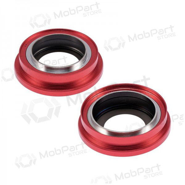 iPhone 14 / 14 Plus cameraglas (2 stuks) (rood) (met frame)