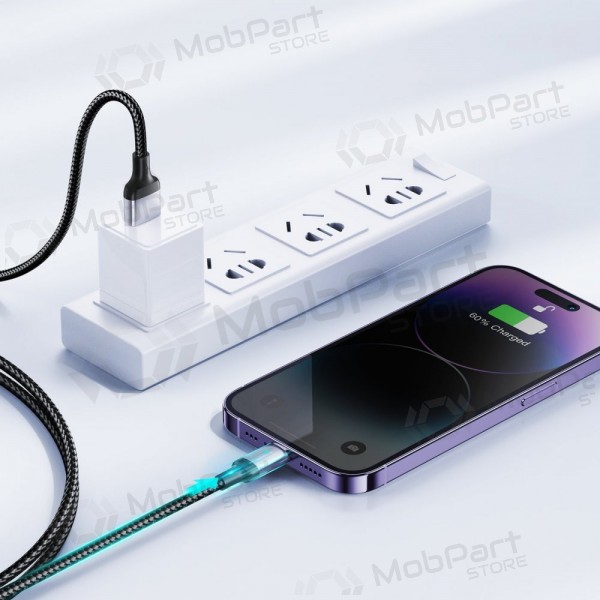 USB kabel Joyroom S-UL012A10 USB to Lightning 2.4A 1.2m zwart