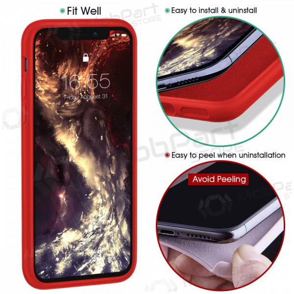 Apple iPhone 6 / 6S hoesje - Liquid Silicone - 1.5mm (rood)