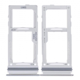 Samsung A525 / A526 / A528 / A725 / A726 A52 Galaxy 4G / A52 5G / A52S 5G / A72 4G / A72 5G SIM-kaarthouder - baltas - service pack - originalus