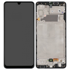 Samsung Galaxy A32 4G scherm (zwart) (met frame) (Premium)